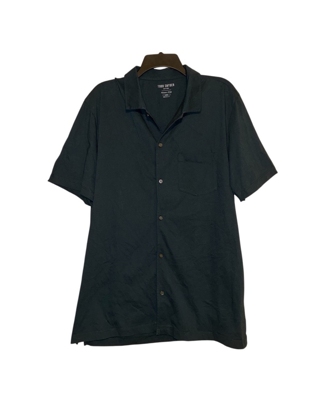 Todd Snyder Jersey full plocket polo in Poseidon